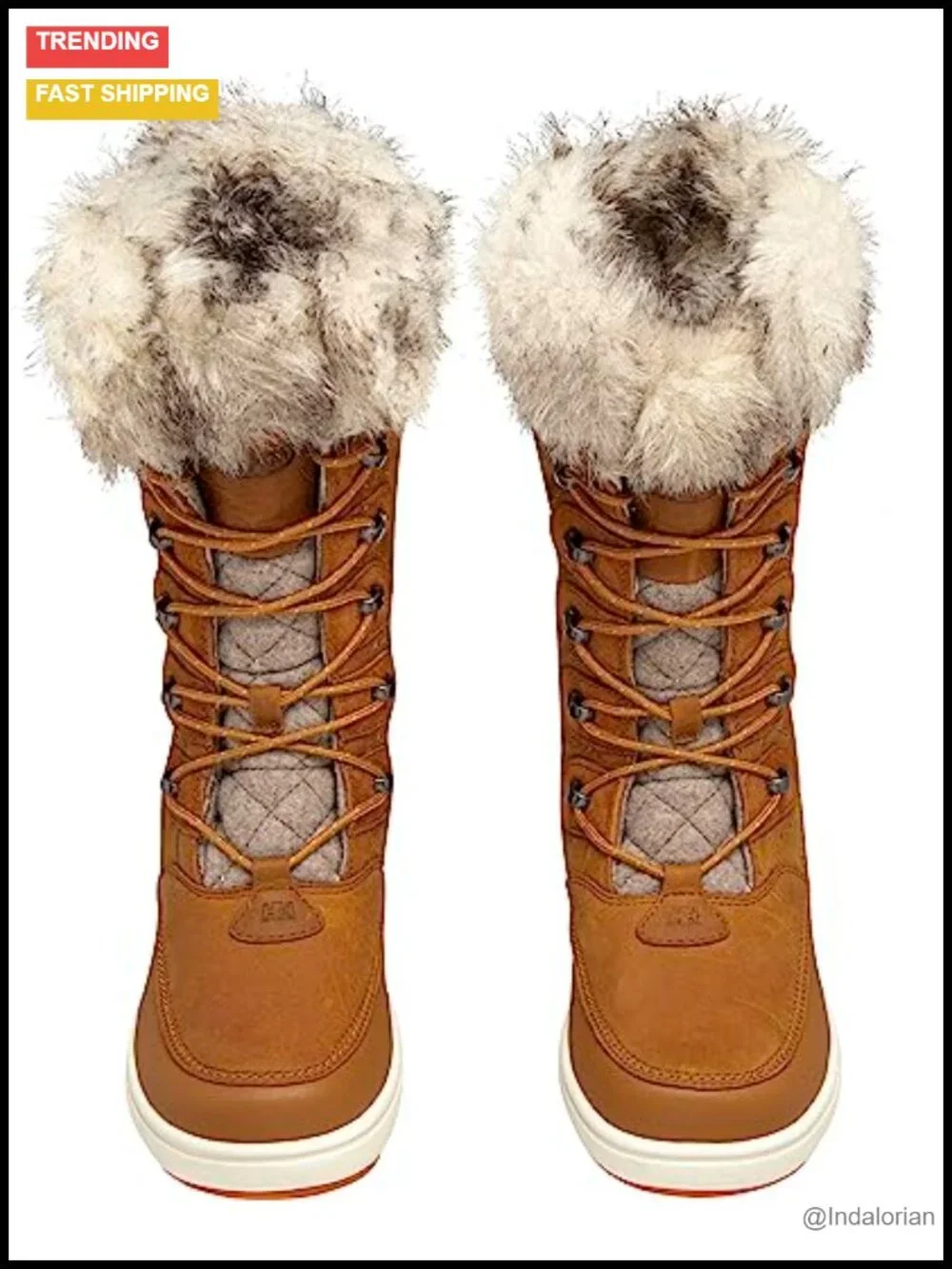Waterproof Nubuck Leather Snow Boots with Faux Fur Lining